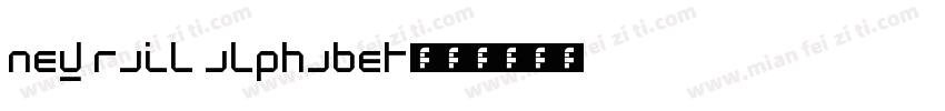 New Rail Alphabet字体转换